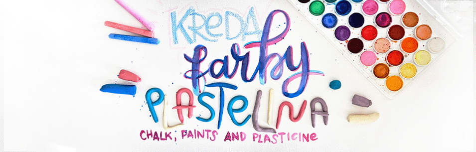 Chalk, paints and plasticine