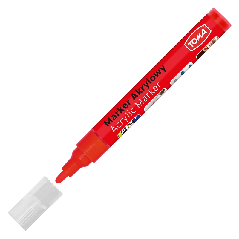 Acrylic marker with bullet tip