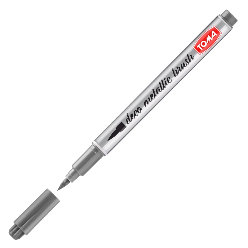 Markery permanentne DECOmetalic brush