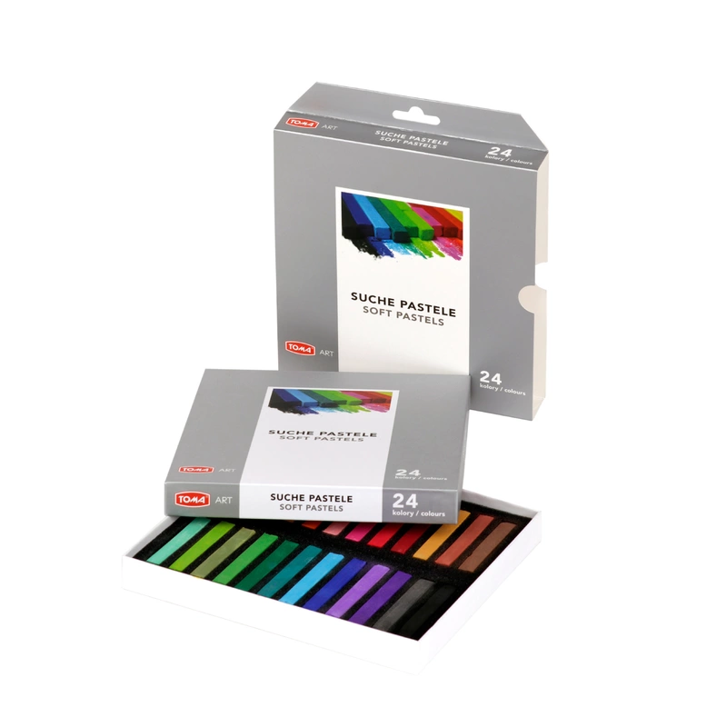 Pastele suche, 24 kolory