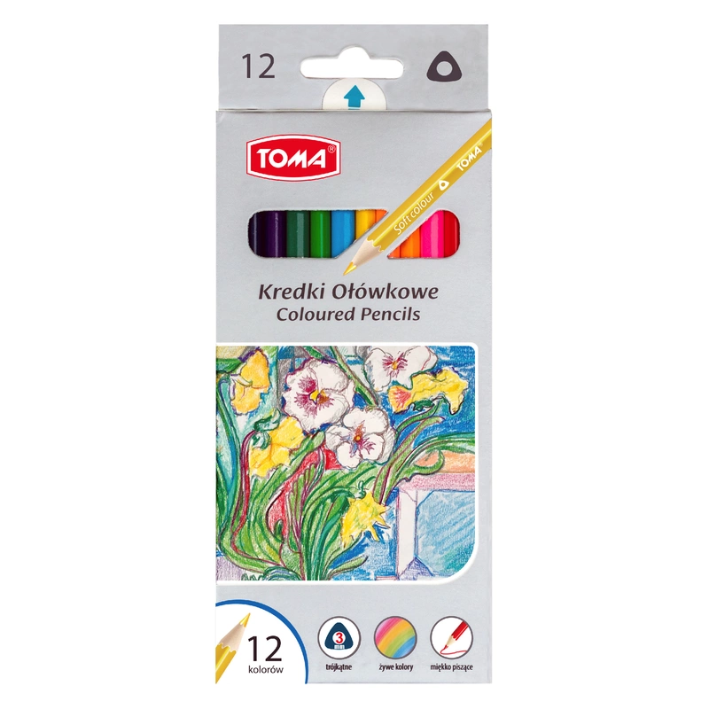 Kredki szkolne trójkątne